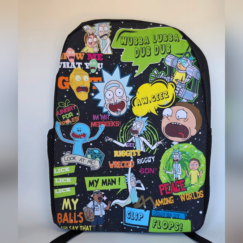 Colorful Cartoon Graphic Backpack